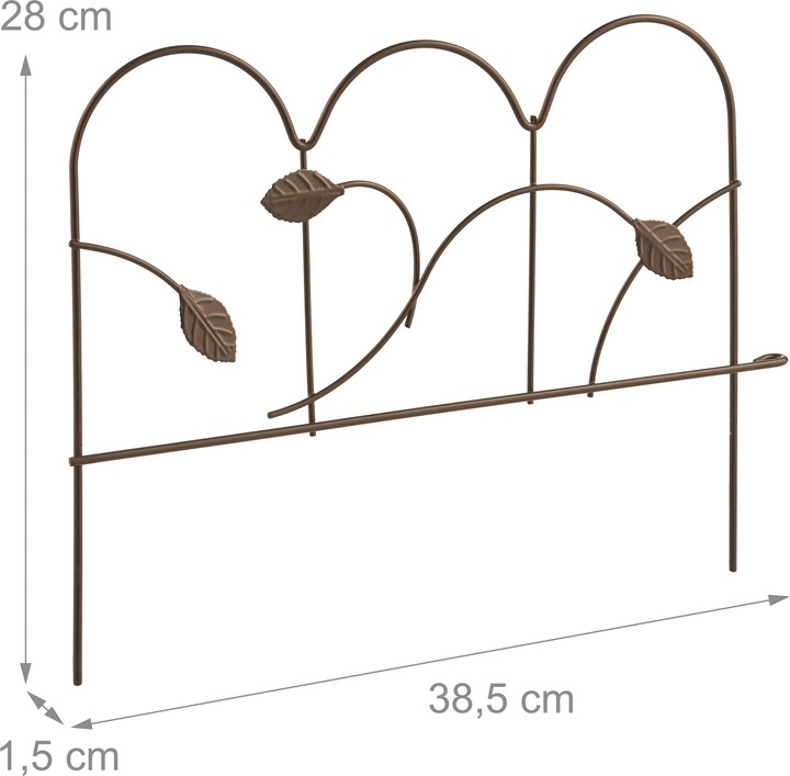 Image du produit Relaxdays 4x bordure de parterre (1.50 cm)