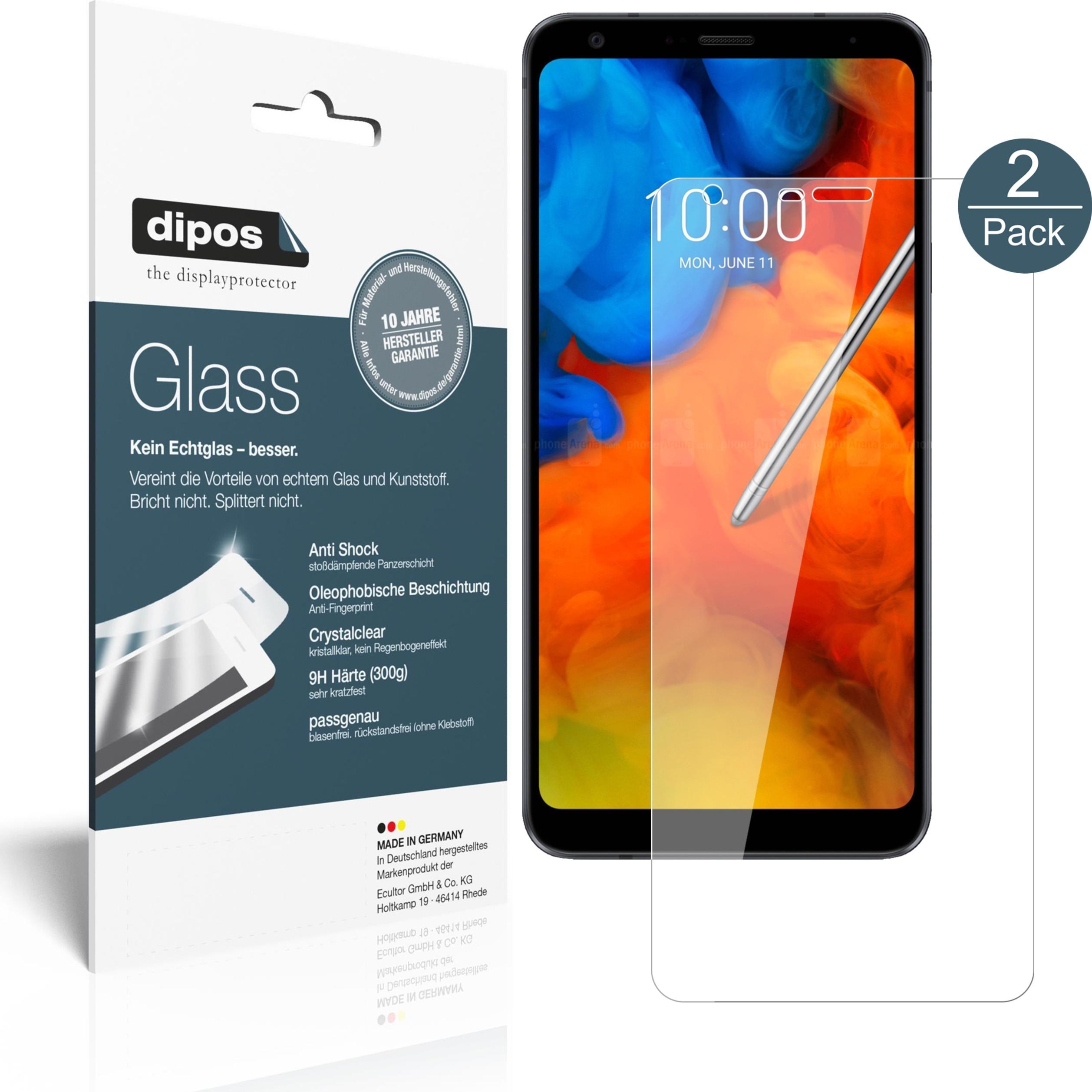 Dipos Displayschutz Anti-Shock (1 Stück, LG Q8 2018), Smartphone Schutzfolie, Transparent