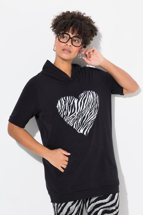 Produktbild Miamoda Hoodie, Loose Fit, Leo-Herz, Halbarm (42)