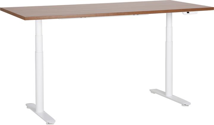 Dark wood shade, White
