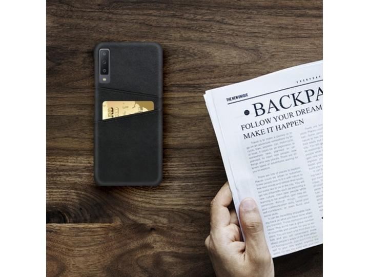Produktbild Screenguard Samsung Galaxy A50 CardCaddy Leder Backcase mit Kartenfächern (Samsung Galaxy A50)