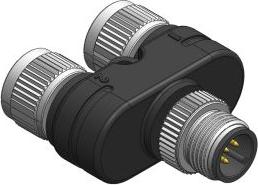 Produktbild RS PRO Y-SPLITTER I/P M12 MALE 5 PIN, O/P 2X M1