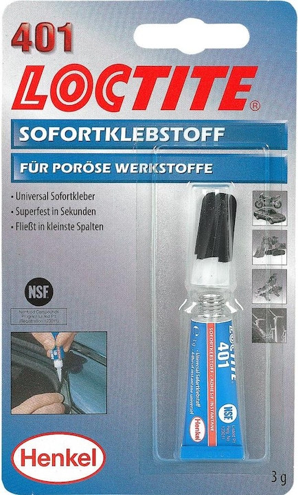 Actual product image Loctite Instant adhesive 401 (3 g)
