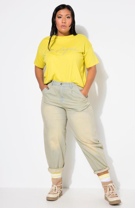Immagine prodotto Studio Untold Jeans a vita alta con taglio a palloncino, lavaggio chiaro e cinque tasche (42)