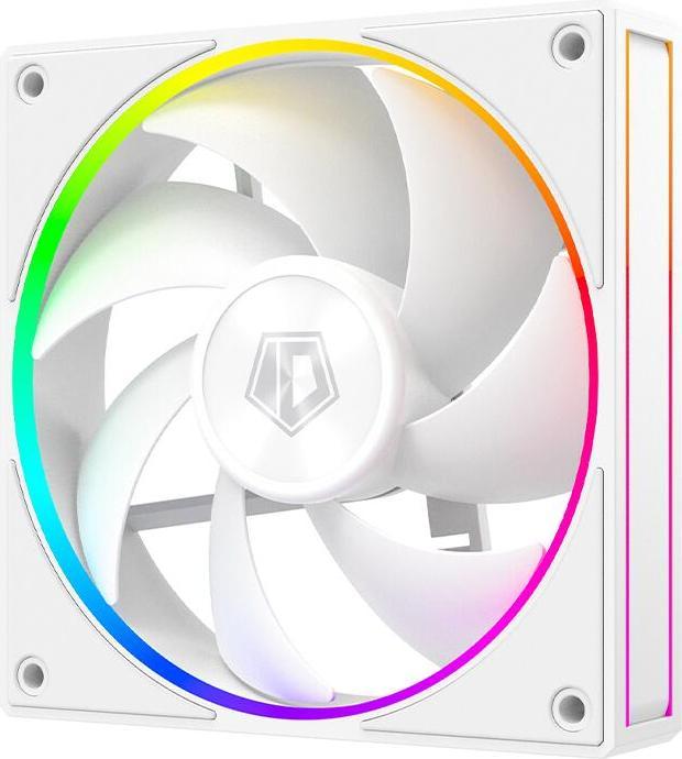 Actual product image ID-Cooling Set of 3 AF-127 120mm white fans with aRGB lighting (120 mm, 3x)