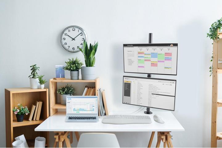 Actual product image Kensington Vertical Stacking Dual Arm (Table, 32", 18 kg)