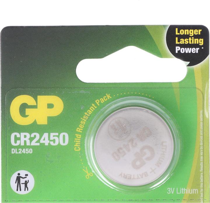 Actual product image GP Batteries CR2450 GP Lithium Knopfzelle 3V 5 Stück (5 pcs., CR2450, 600 mAh)