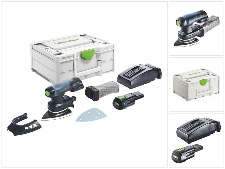 Produktbild Festool DTSC 400-Basic Akku Deltaschleifer 18 V 100 x 150 mm Brushless + 1x Akku 3,0 Ah + Ladegerät