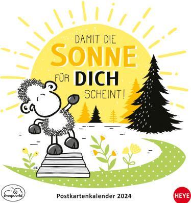 Produktbild sheepworld Postkartenkalender 2024 (16 x 17 cm, Deutsch)