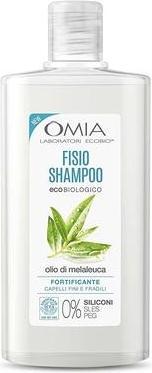 Omia Fisio Melaleuca Oil Strengthening and Restructuring Anti-Dandruff Shampoo for Fine and Fragile Hair (200 ml, Flüssiges Shampoo)