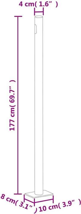 Produktbild vidaXL Seitenmarkise (6 m)