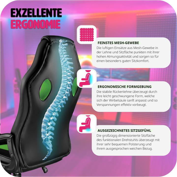 Actual product image tectake Bürostuhl Tyson