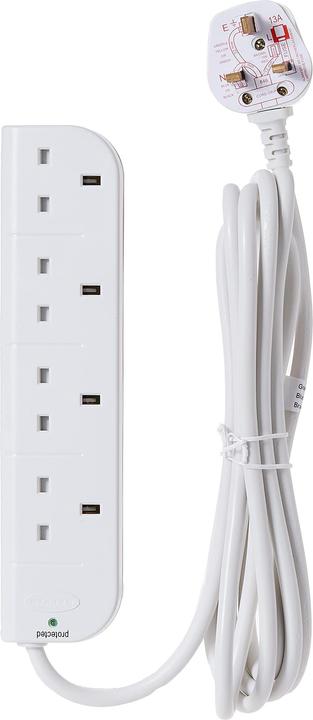 Produktbild Belkin 4-WAY ECON S/PROTECTOR 3M (4 x, 3 m)