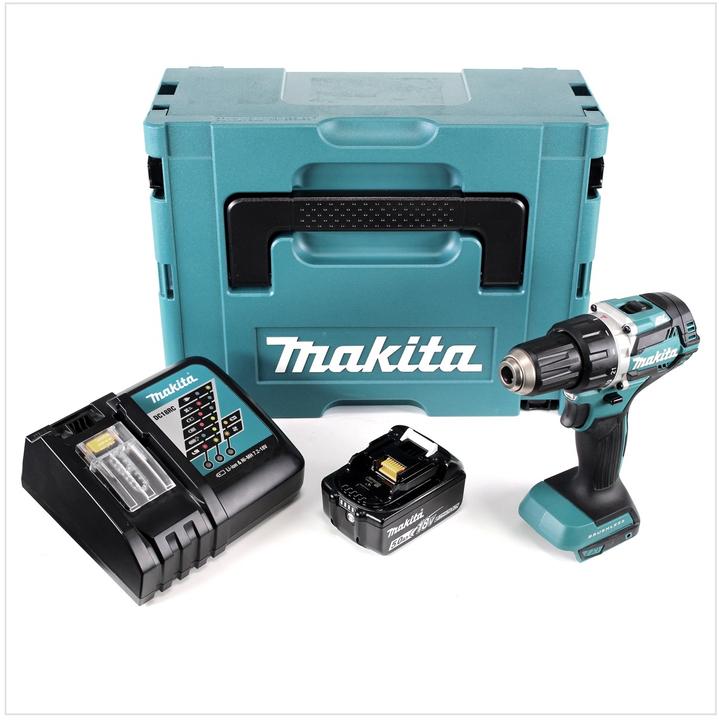 Actual product image Makita DDF 484 RT1J cordless drill driver brushless 18V 54Nm + 1x battery 5,0Ah + charger in Makpac (Rechargeable battery operated)