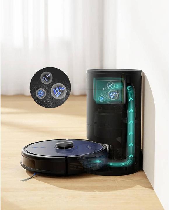 Actual product image eufy L35+ Robot Vacuum Cleaner and Mop Black (Wiping cloth)