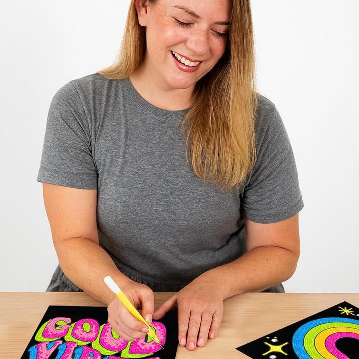 Actual product image Diamond Dotz Neon Flock Diamant-Malset für Erwachsene