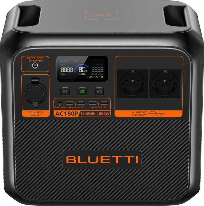 Bluetti AC180P (1440 Wh, 16 kg)