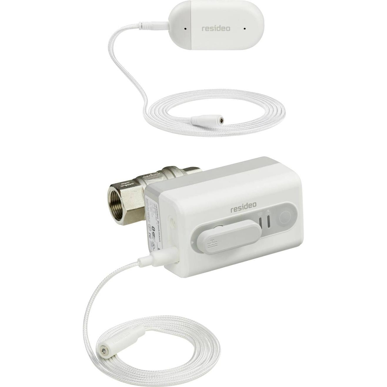 Honeywell, Rilevatore di pericolo, VWS01Y020E Funk-Wassermelder mit App-Steuerung, mit externem Sensor