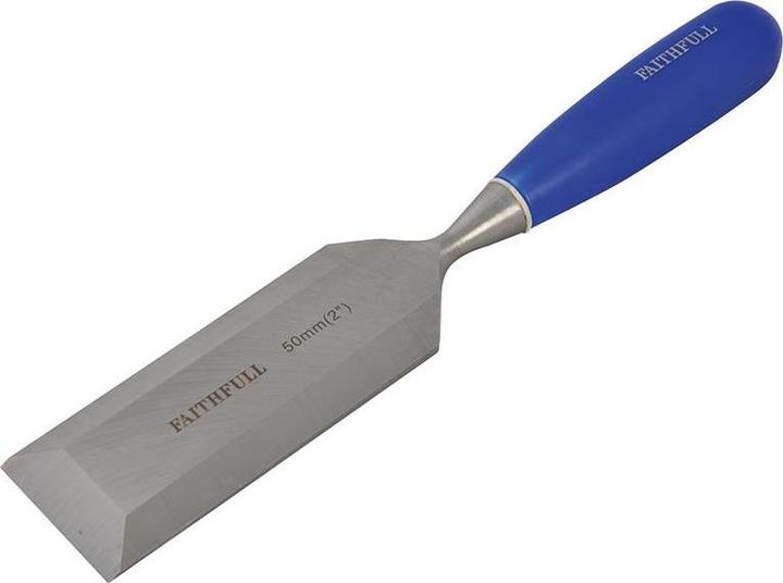 Actual product image Faithfull Bevel Edge Chisel Blue Grip (50 mm)