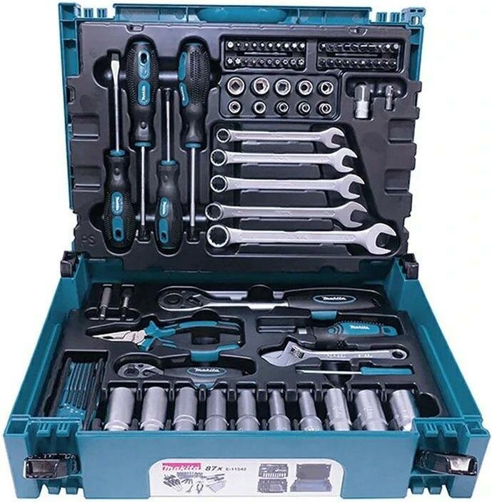 Makita Handgereedschapsset, 87 stuks incl. MakPac (87 onderdelen)