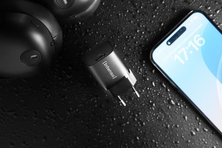 Produktbild Intenso Power Adapter W30C² GaN Schwarz 1x USB-C 30W (30 W, 1 Port)