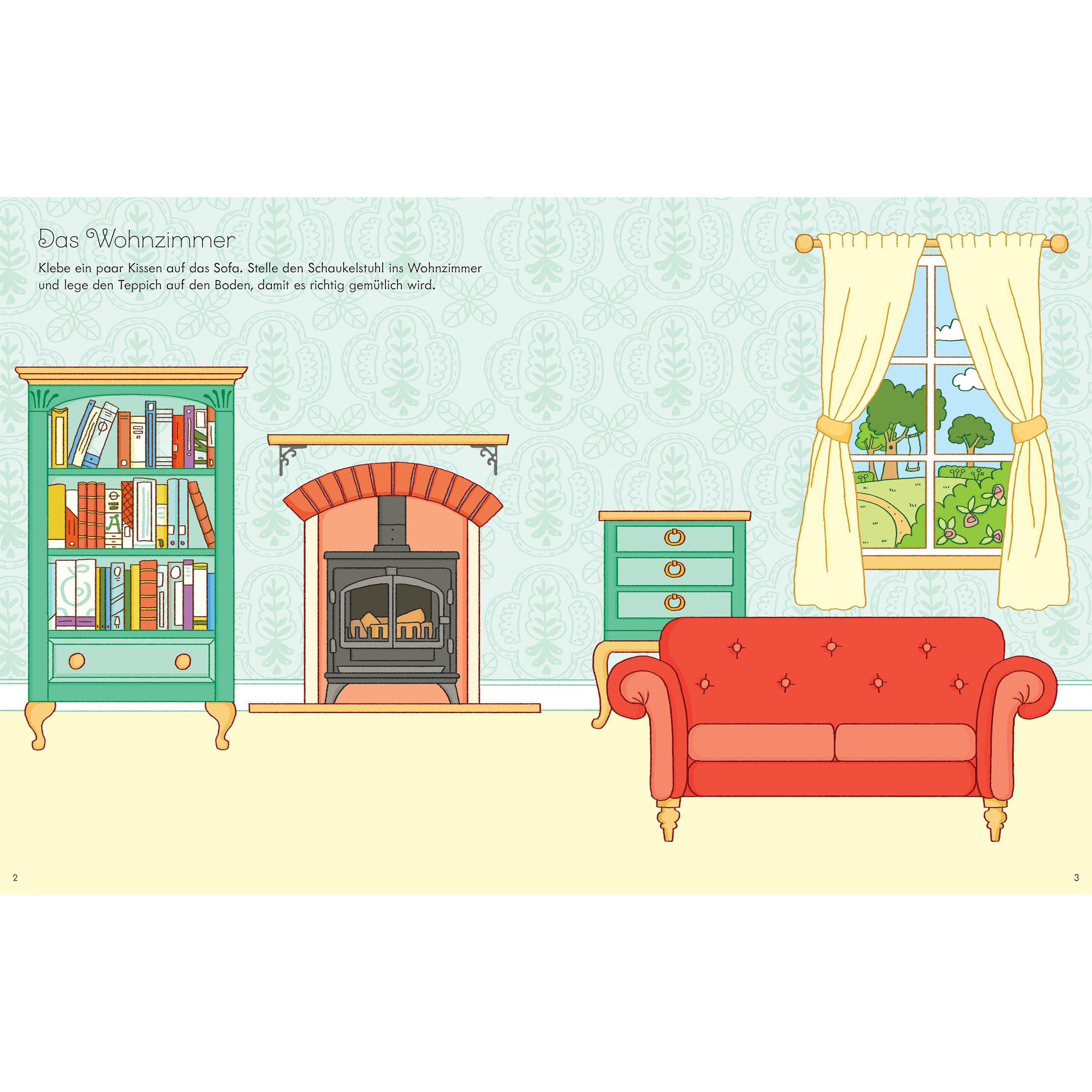 Thumbnail - Usborne Publishing, Sticker, Mein erstes Stickerbuch: Puppenhaus