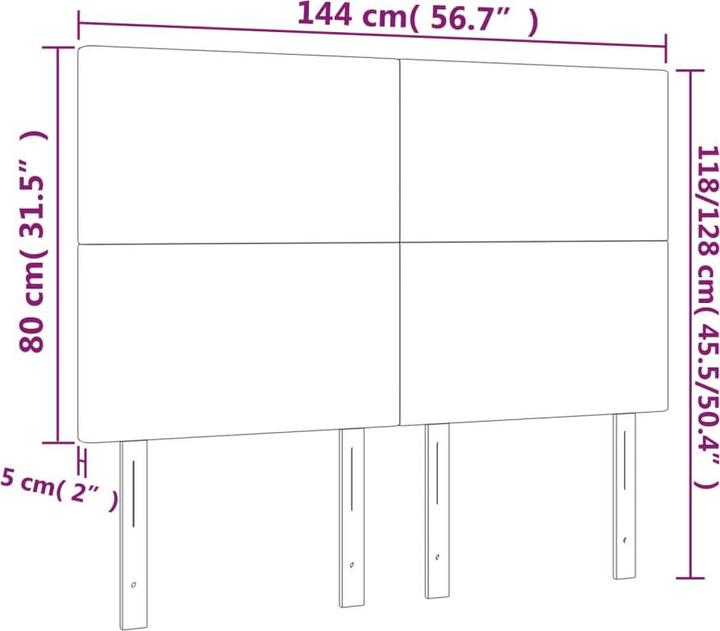 Actual product image vidaXL Roberto (160 x 5 x 128 cm)