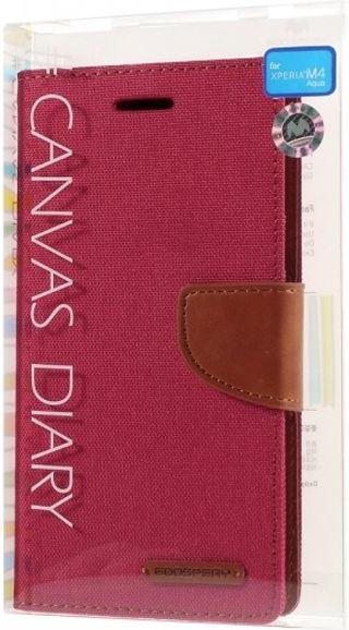 Actual product image Goospery Canvas Diary Series (Sony Xperia M4 Aqua)