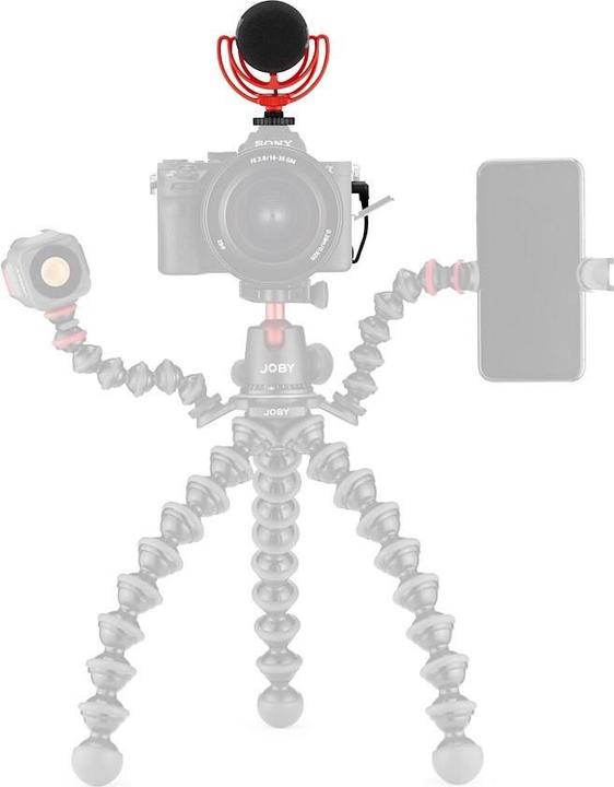 Actual product image Joby JB01675-BWW Microphone Black, Red Digital camera microphone