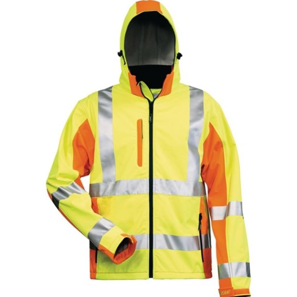 Elysee, Arbeitsjacke, Warnschutz-Softshelljacke JIM Grösse L gelb/orange (L)