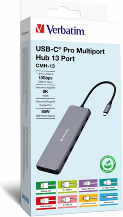 Verbatim Pro Multiport Hub CMH-13 (USB-C, 13 Ports)