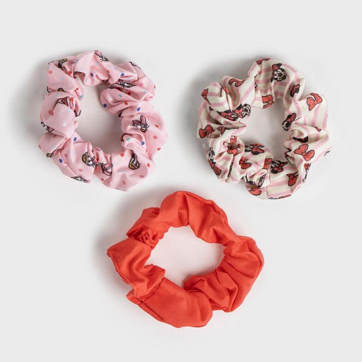 Actual product image Disney Children's hair scrunchies 3 pieces Minnie (Hair tie)
