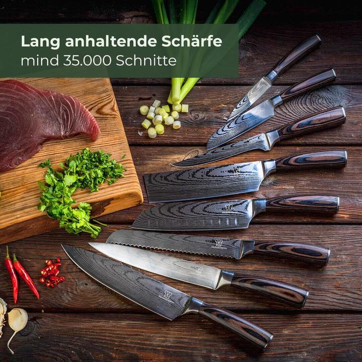 Produktbild Küchenkompane 8-teiliges Küchenmesser Set