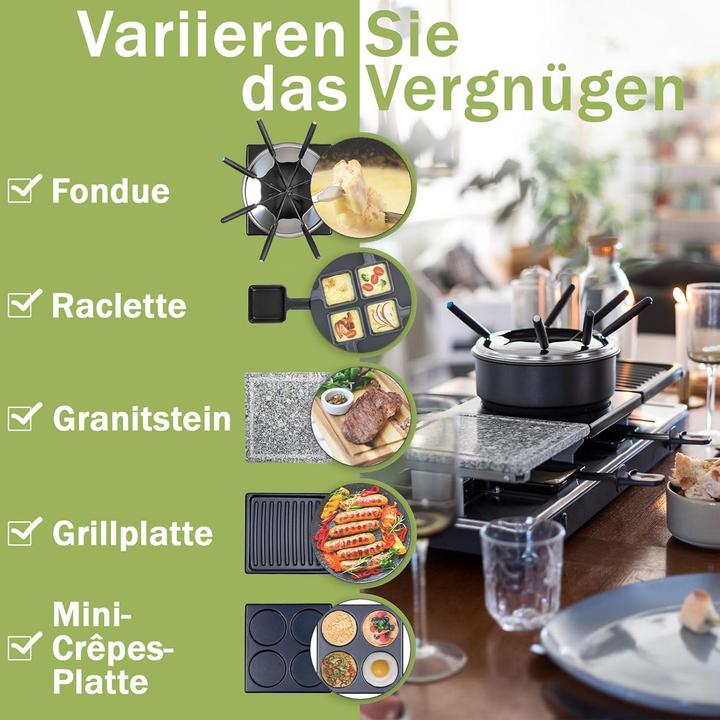 Produktbild Luteo Raclettegrill mit Fonduetopf