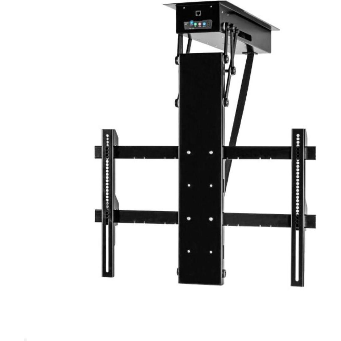 MonLines MDH014B supporto elettrico a soffitto per TV fino a 85 pollici, nero (Soffitto, 50 kg), Supporto da parete TV, Nero