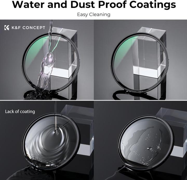 Produktbild K&F Concept 82MM MCUV Protection Filter with 28 Multi-Layer Green Coatings HD Waterproof Scratch Resistant (Nano (82 mm, UV-Filter)