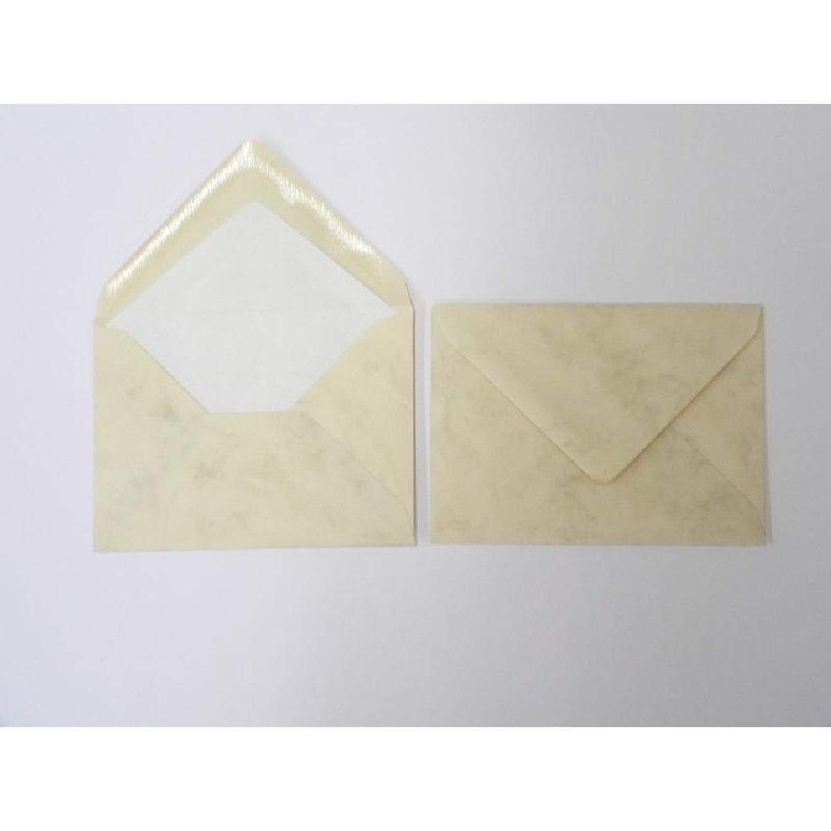 Thumbnail - Blanke, Briefumschlag, Briefumschläge 81x114mm (DIN C7) 100g/qm gummiert VE=100 St. chamois marmora (100 x)