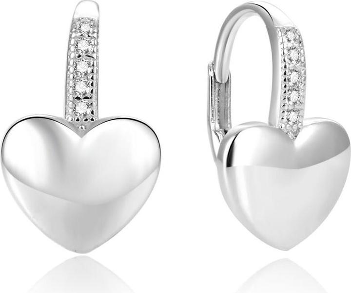 Immagine prodotto Beneto Orecchini in argento a forma di cuore AGUC1775 (Argento)
