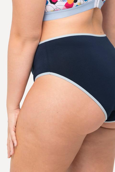 Actual product image Ulla Popken 5 Pack Contrast Trim Midi Briefs (54, 5-pack)