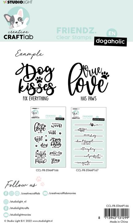 Produktbild art by marlene Creative Craftlab | Friendz silikonstempeln Dogaholic