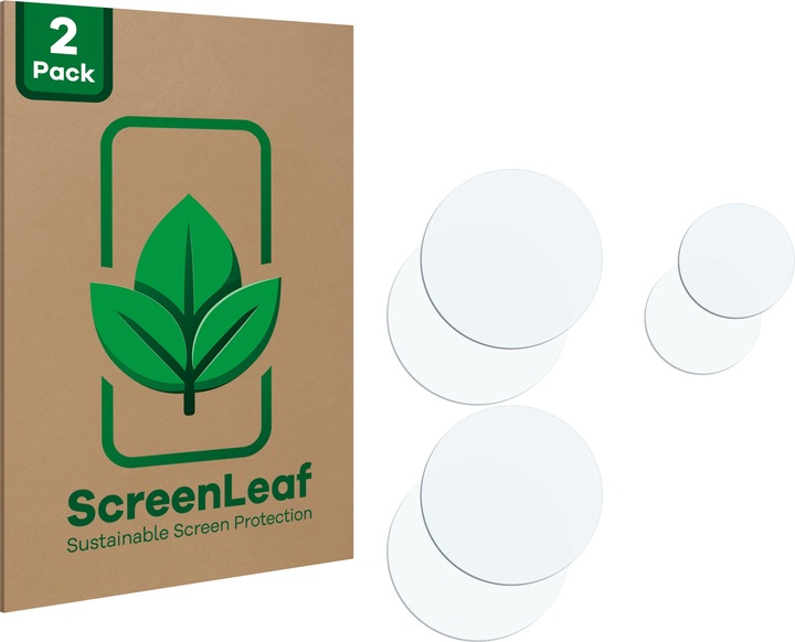 Actual product image ScreenLeaf Protective film sustainable screen protector screen protector film clear transparent (2 Piece, Motorola Edge 20 Lite)