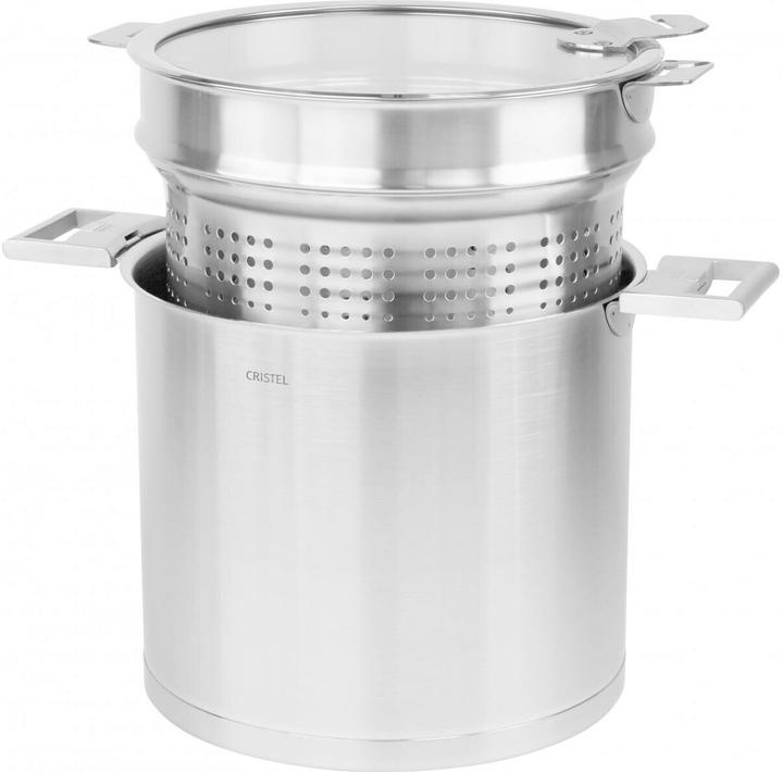 Actual product image Cristel Strate Amovible vegetable pot Ø24cm (24 cm, Pot, Aluminium, Stainless steel)