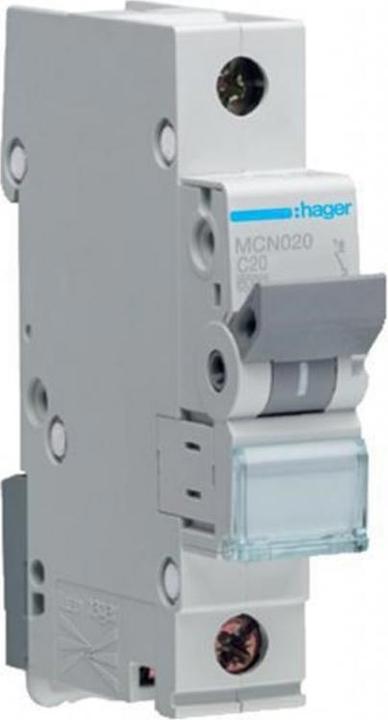 Immagine prodotto Hager Interruttore LS 1 polo 6kA C-20A C-20A 1M