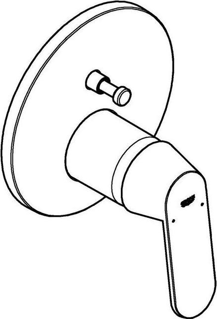 Actual product image Grohe Eurosmart Cosmopolitan single-lever bath mixer