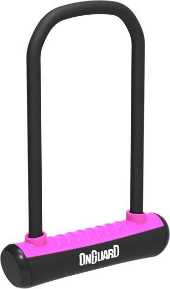 Productafbeelding Onguard dviračių įpjova NEON 8152PN U-LOCK - 115 mm 292 mm - rankena + 2 x rožiniai raktai (