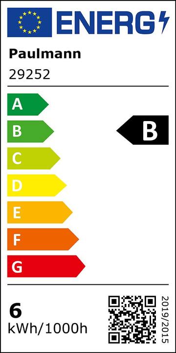 Energie-Label Paulmann AGL Eco-Line (E27, 5.70 W, 1055 lm, 1 x, B)