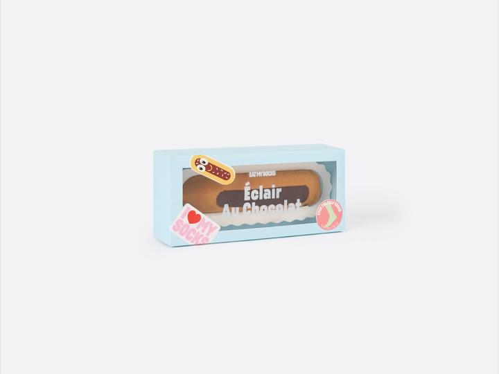 Actual product image Eat My Socks Socks, Éclair au chocolat, 1 pair (One size)