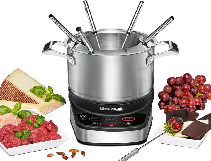 Produktbild Rommelsbacher All-in-One 20.F 1200 (Schokoladenfondue, Käsefondue, Fondue Chinoise, Fondue Bourguignonne)