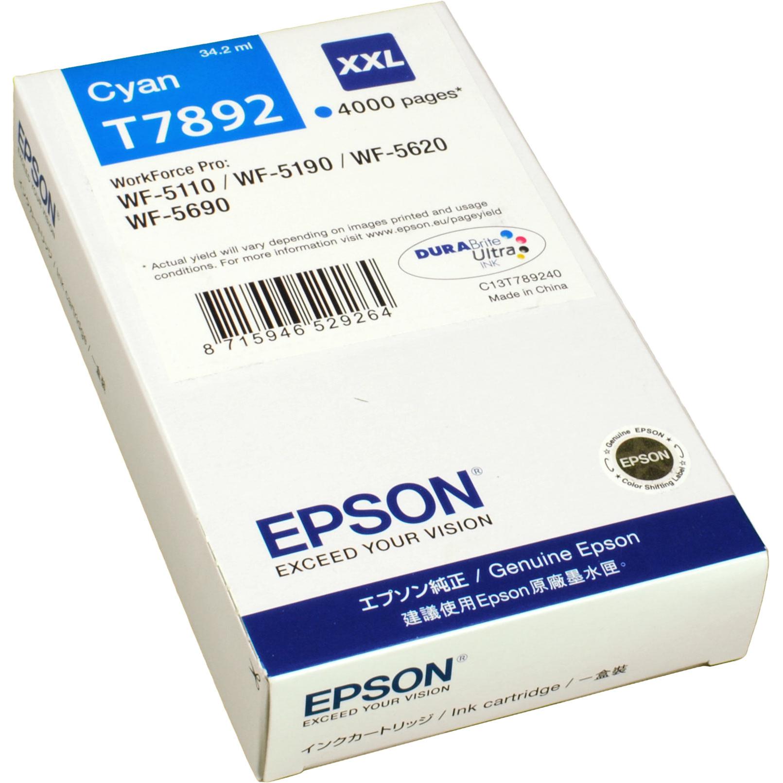 Thumbnail - Epson, Druckerpatrone, T7892 DuraBrite Ultra (C)