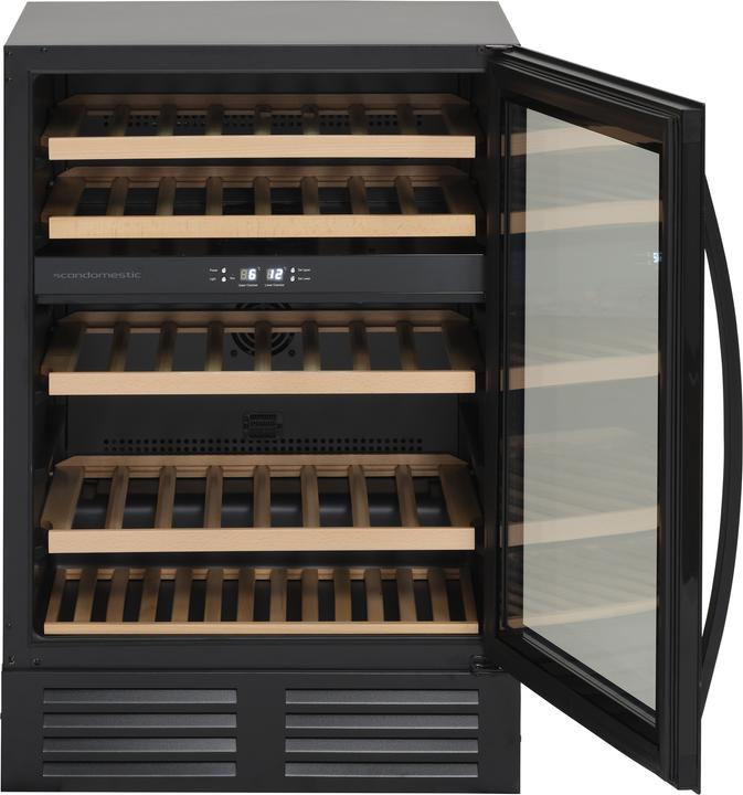 Produktbild Scandomestic SV 85 B Premium Collection - Weinkühlschrank - 2 Zonen - Breite: 59,5 cm - Tiefe: 60,5